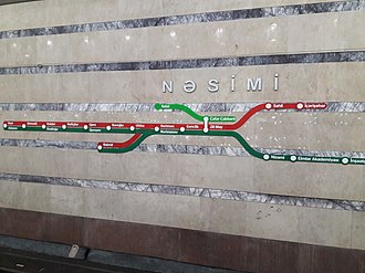 Nəsimi metrostansiyasının daxili