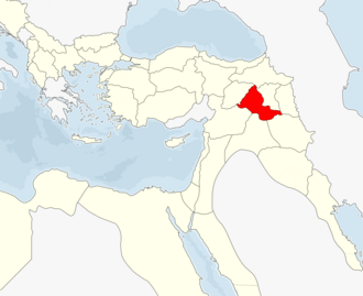 Diyarbəkir vilayəti xəritədə