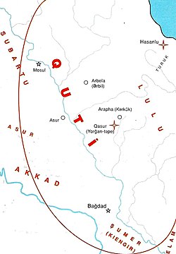 Kuti dövlətinin təxmini əhatə etdiyi ərazi