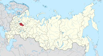 Kostroma vilayəti xəritədə