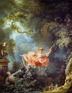 The Swing; by Jean-Honoré Fragonard; 1767–1768; oil on canvas; Wallace Collection