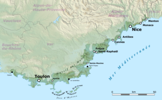 Lacivərd sahil xəritədə