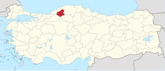Karabük ili xəritədə