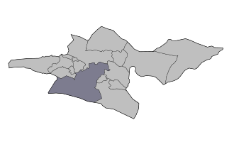 Rey şəhristanı xəritədə