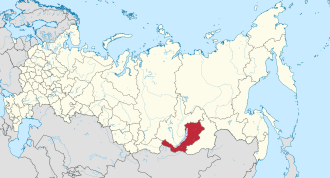 Buryatiya xəritədə