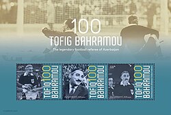 Tofiq Bəhramovun 100 illik yubileyi münasibəti ilə buraxılmış poçt markaları