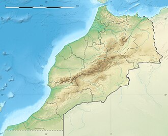 Atlas dağları xəritədə