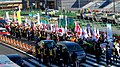 Yapon ekstremist sağçı Zaitokukai üzvləri, 24 yanvar 2010-cu ilə aid nümayiş.