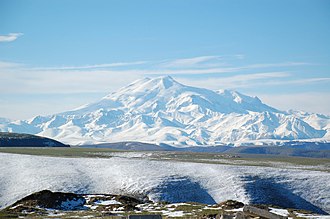 Elbrus vulkanı, Qafqaz, Rusiya