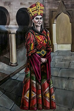 Möminə Xatunun Azərbaycan Tarix Muzeyində saxlanılan rəssam Əjdər Qafarov tərəfindən çəkilmiş bədii portreti