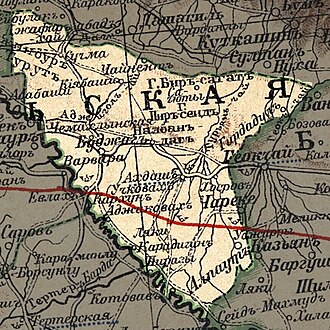 Ərəş qəzası xəritədə