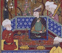 Sultan Xəlil saray adamları ilə