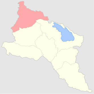 Aleksandropol (Gümrü) qəzası xəritədə