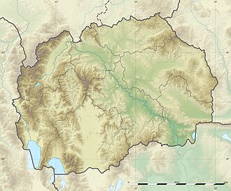 Şar dağları xəritədə