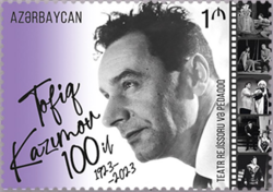 Azərbaycan poçt markasında təsviri (2023).