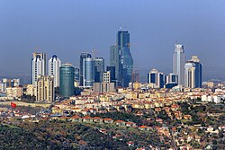 Türkiyənin əsas iqtisadi mərkəzlərindən biri olan Levent, İstanbul