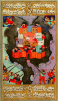Əsəfi və Kayki bəyin Qəbələ qalasında səfəvilər tərəfindən mühasirəyə alınması (Əsəfi Dal Mehmed Çələbi. 1583)