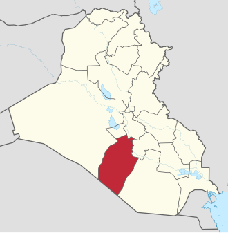Nəcəf mühafəzəsi xəritədə
