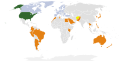 Map showing the Major non-NATO allies