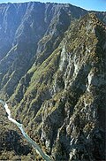 Tara çayının kanyonu, Avropada ən uzun dünyada isə ikinci ən uzun kanyon.