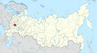 Ryazan vilayəti xəritədə