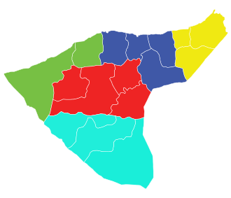 Əl–Həsəkə mühafəzəsi xəritədə