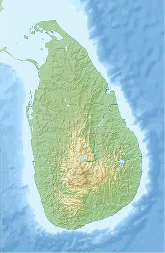 Şri-Lanka xəritədə