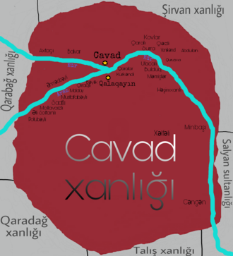 Cavad xanlığı qonşu xanlıqlarla