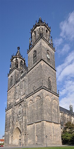 Maqdeburq kafedralının şərq tərəfi