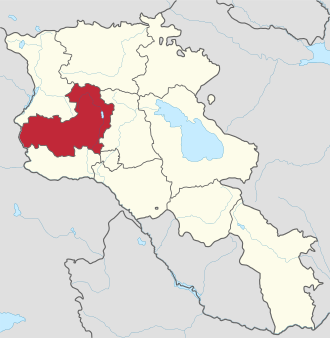 Araqatsotn mərzi xəritədə