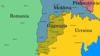 Qaqauziyanın xəritəsi