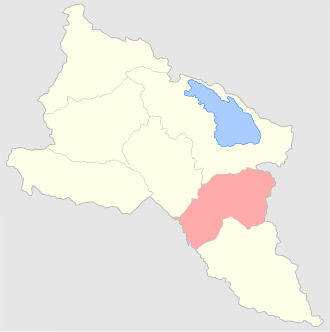 Şərur–Dərələyəz qəzası xəritədə