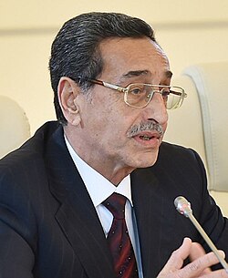 Azərbaycanın mədəniyyət və incəsənət xadimlərinin bir qrupunun Prezident İlham Əliyev və birinci xanım Mehriban Əliyeva ilə görüşü zamanı. 1 mart 2019-cu il.