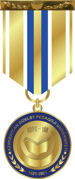 "Azərbaycan Dövlət Pedaqoji Universitetinin 100 illiyi (1921–2021)" yubiley medalı