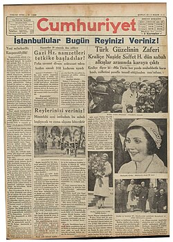 Qəzetin 8 aprel 1931-ci il tarixli ön səhifəsi